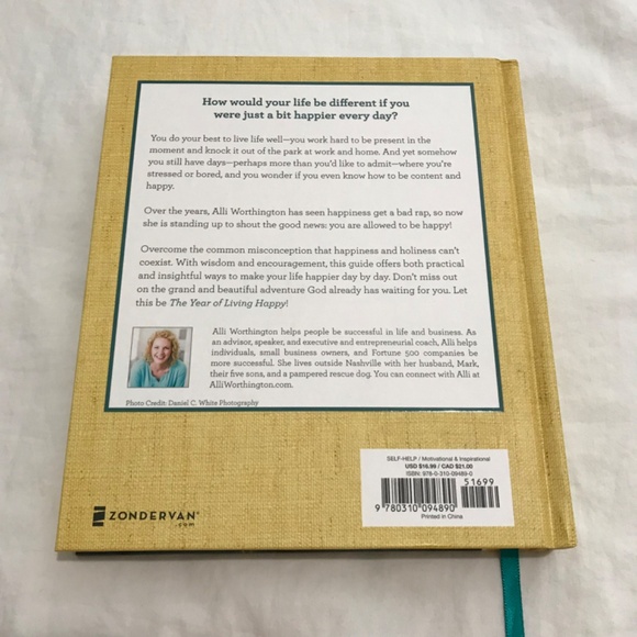 ๐3/$35 The Year of Living Happy 100 Day Devotional Journal Book Hardcover - Picture 4 of 11